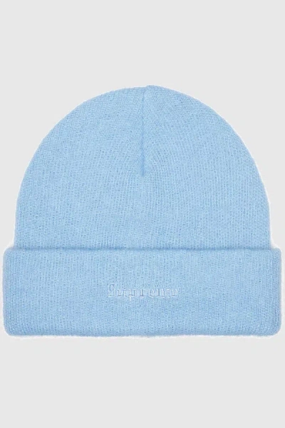 Supreme Mohair Beanie In Blue, Men's At Urban Outfitters