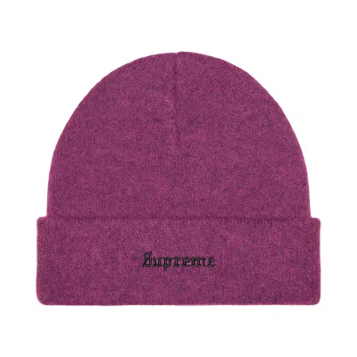 Pre-owned Supreme Mohair Beanie 'plum' | Purple | Men's Size Onesize