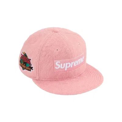 Pre-owned Supreme Mohair Box Logo New Era 'pink' | Men's Size 7.25