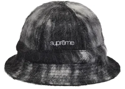 Pre-owned Supreme Mohair Plaid Bell Hat In Black