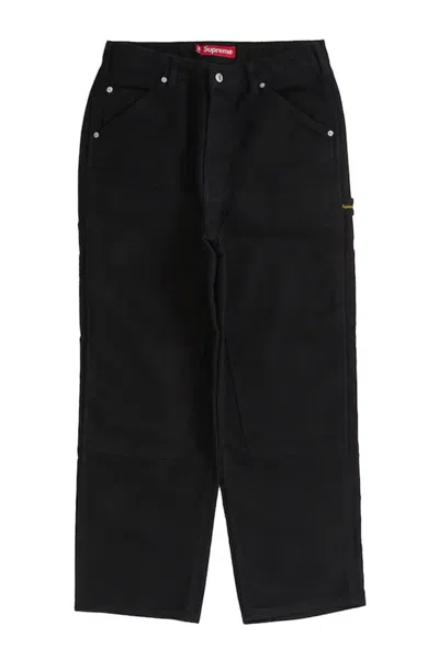 Pre-owned Supreme Moleskin Double Knee Painter Pant In Black