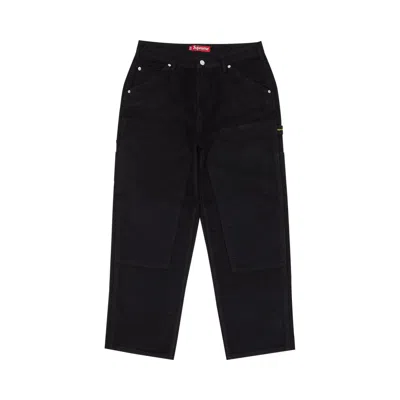 Pre-owned Supreme Moleskin Double Knee Painter Pant 'black'