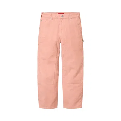 Pre-owned Supreme Moleskin Double Knee Painter Pant 'dusty Pink'