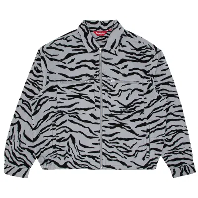 Pre-owned Supreme Moleskin Work Jacket 'zebra' | Multi-color | Men's Size M