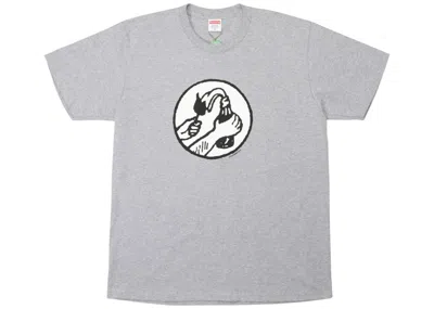 Pre-owned Supreme Molotov Tee Shirt In Heather Grey