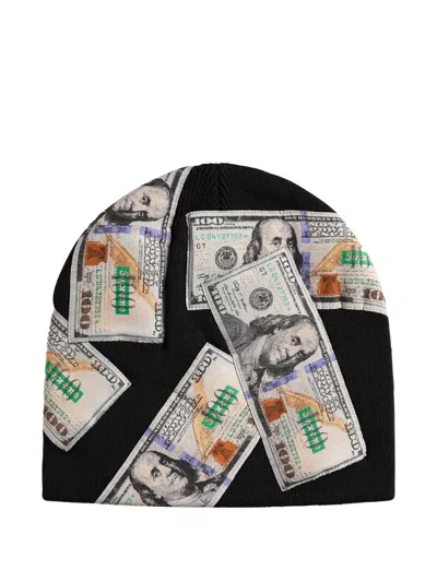 Supreme Money Beanie Hat In Black