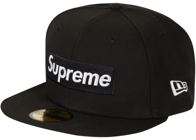 Pre-owned Supreme Money Box Logo New Era In Black