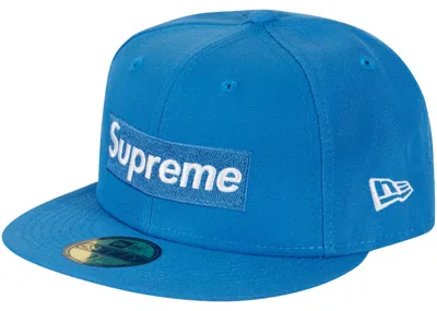 Pre-owned Supreme Money Box Logo New Era In Light Blue