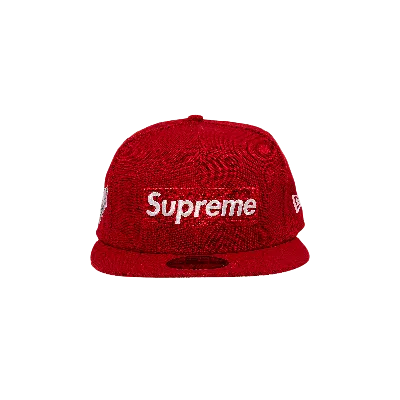 Pre-owned Supreme Money Box Logo New Era 'red'