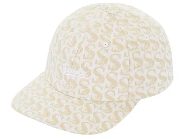 Pre-owned Supreme Monogram Denim 6panel In Tan