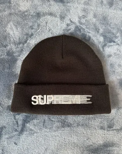 Pre-owned Supreme Motion Logo Beanie (black)