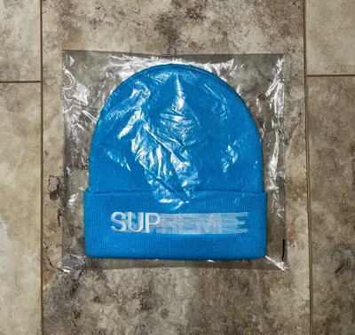 Pre-owned Supreme Motion Logo Beanie Bright Blue Ds Ss23