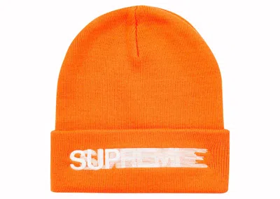 Pre-owned Supreme Motion Logo Beanie (ss23) In Orange