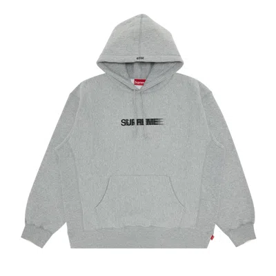 Pre-owned Supreme Motion Logo Hooded Sweatshirt 'heather Grey'