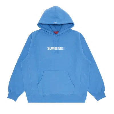 Pre-owned Supreme Motion Logo Hooded Sweatshirt 'light Blue'