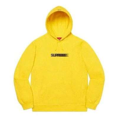 Supreme Motion Logo Hooded Sweatshirt 'yellow Black'