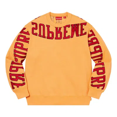 Pre-owned Supreme Multi Arc Crewneck 'dusty Gold' | Yellow | Men's Size Xxl