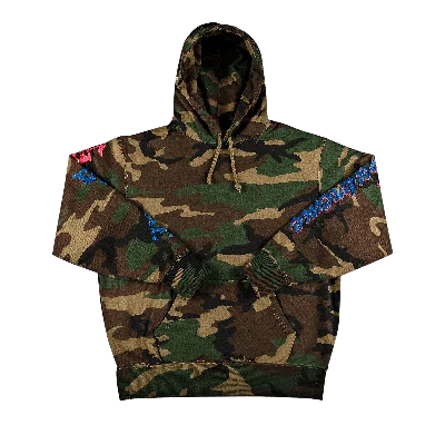 Pre-owned Supreme Multi Logo Hooded Sweatshirt 'woodland Camo' In Multi-color