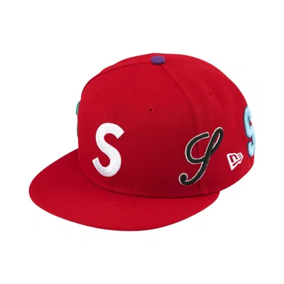 Pre-owned Supreme Multi S Logo New Era 'red' | Men's Size 7.75