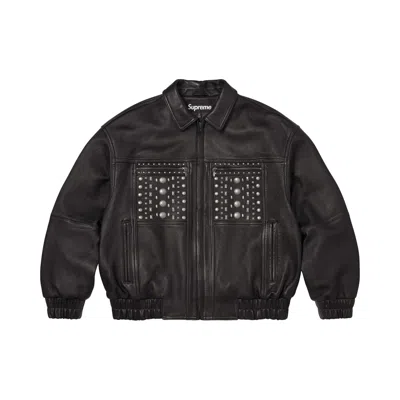 Pre-owned Supreme Multi Studded Leather Jacket 'black' | Men's Size Xl