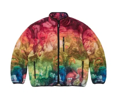 Pre-owned Supreme Muppets Fleece Jacket Size L In Hand In Multicolor