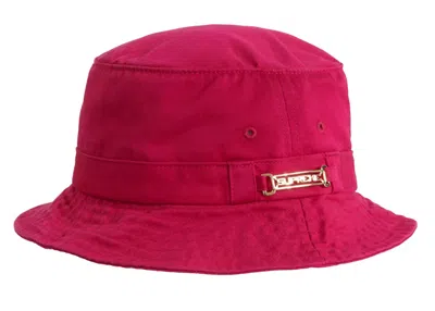 Pre-owned Supreme Name Plate Crusher Hat In Dark Magenta