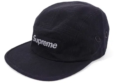 Pre-owned Supreme Napped Canvas Camp Cap In Black