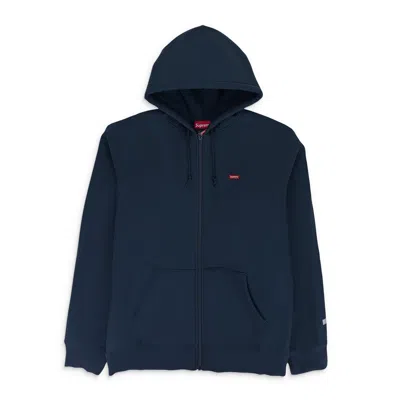 Supreme Navy Gortex Zip Up Jacket In Blue
