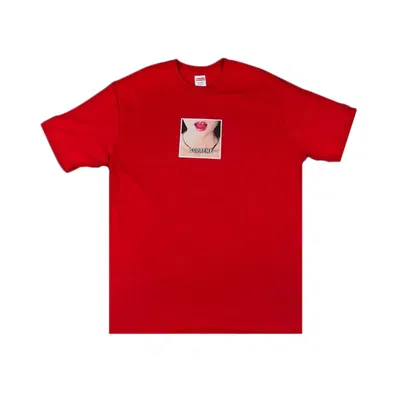 Pre-owned Supreme Necklace T-shirt 'red'