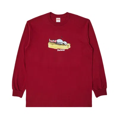 Pre-owned Supreme Neil Blender Arrow Long-sleeve Tee 'cardinal' In Red