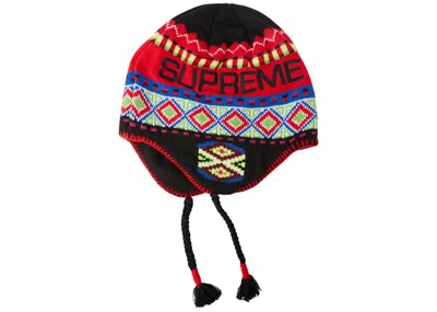 Pre-owned Supreme Nepali Earflap Beanie In Black