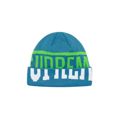 Pre-owned Supreme New Era 2-tone Logo Beanie 'teal'
