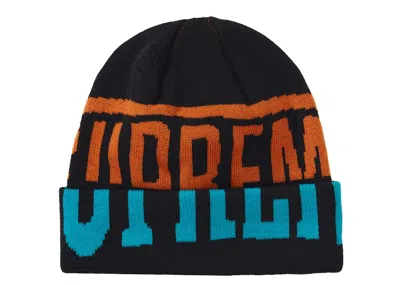 Pre-owned Supreme New Era 2tone Logo Beanie In Black