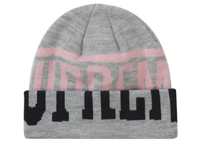 Pre-owned Supreme New Era 2tone Logo Beanie In Heather Grey