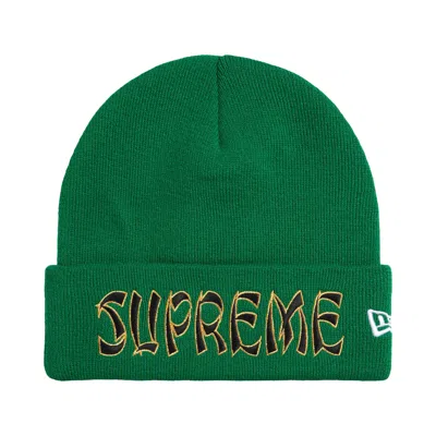 Pre-owned Supreme New Era Action Beanie 'green' | Men's Size Onesize