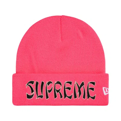 Pre-owned Supreme New Era Action Beanie 'pink' | Men's Size Onesize