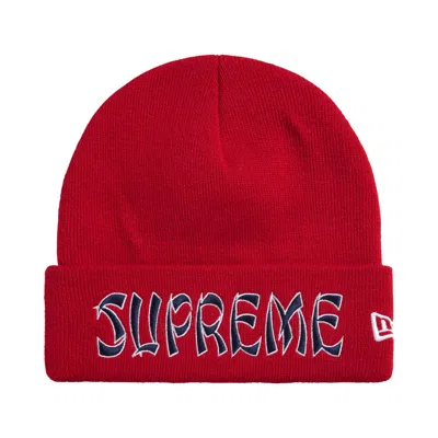 Pre-owned Supreme New Era Action Beanie 'red' | Men's Size Onesize
