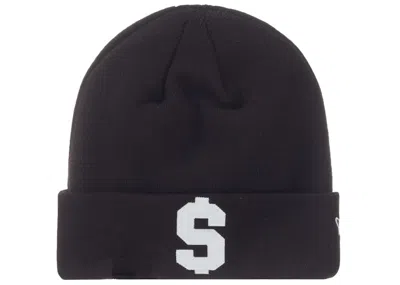 Pre-owned Supreme New Era $ Beanie In Black