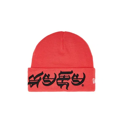 Pre-owned Supreme New Era Blackletter Beanie 'watermelon' | Red | Men's Size Onesize