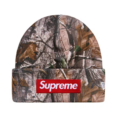 Pre-owned Supreme New Era Box Logo Beanie 'realtree Ap Camo' | Green | Men's Size Onesize