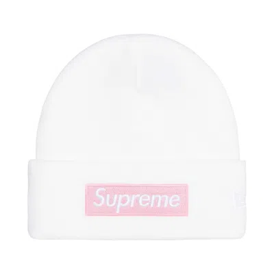 Pre-owned Supreme New Era Box Logo Beanie 'white' | Men's Size Onesize