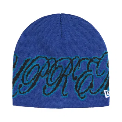 Pre-owned Supreme New Era Cursive Beanie 'royal' | Blue | Men's Size Onesize