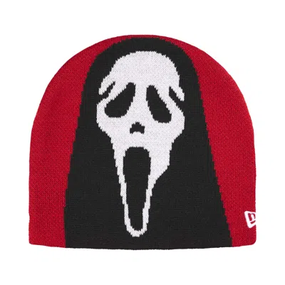Pre-owned Supreme New Era Ghostface Beanie 'red' | Men's Size Onesize