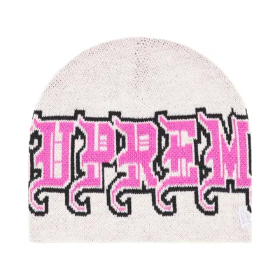 Pre-owned Supreme New Era Outline Beanie 'white' | Men's Size Onesize