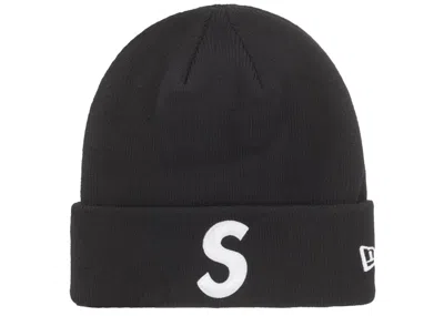 Pre-owned Supreme New Era S Logo Beanie (fw24) In Black