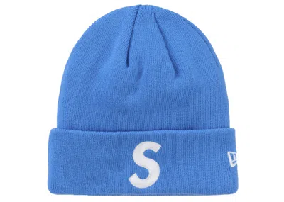 Pre-owned Supreme New Era S Logo Beanie (fw24) In Blue