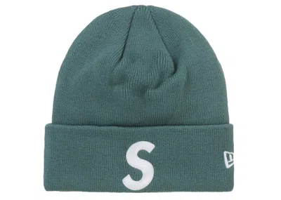 Pre-owned Supreme New Era S Logo Beanie (fw24) In Green