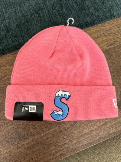 Pre-owned Supreme New Era S Logo Beanie Pink