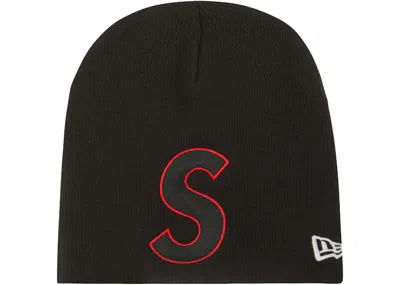 Pre-owned Supreme New Era S Logo Beanie (ss23) In Black