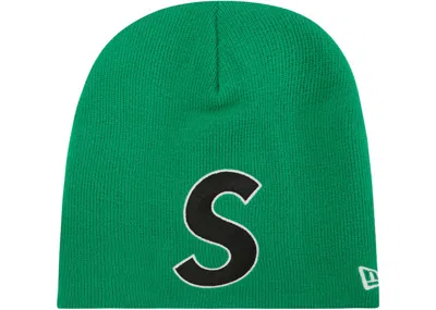 Pre-owned Supreme New Era S Logo Beanie (ss23) In Green